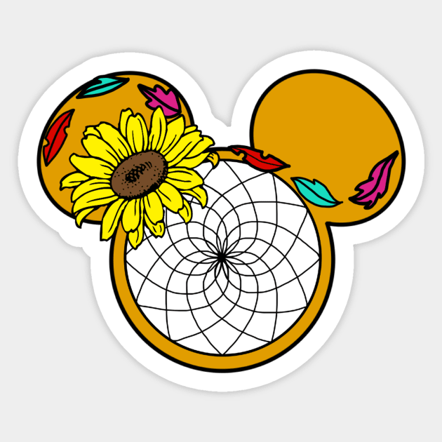 Colors of the Wind Dream Catcher Sticker by KimsCustomCrafts